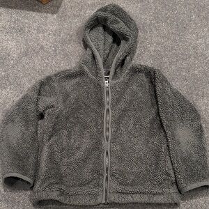 Hanna Andersson Gray Sherpa Hoodie for Kids
